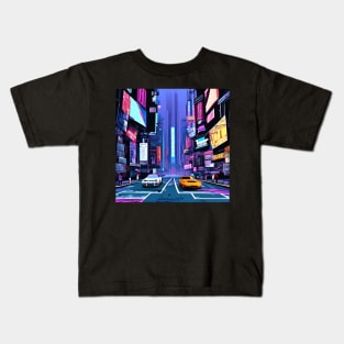 Cyberpunk Street View Kids T-Shirt